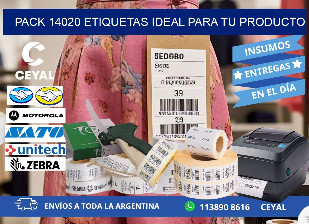 Pack 14020 etiquetas ideal para tu producto