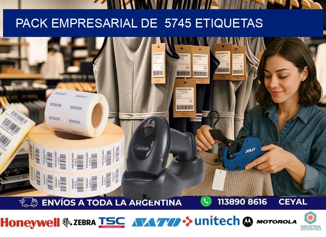 Pack empresarial de  5745 etiquetas