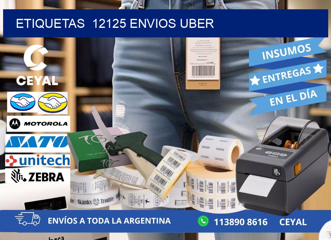 etiquetas  12125 ENVIOS UBER