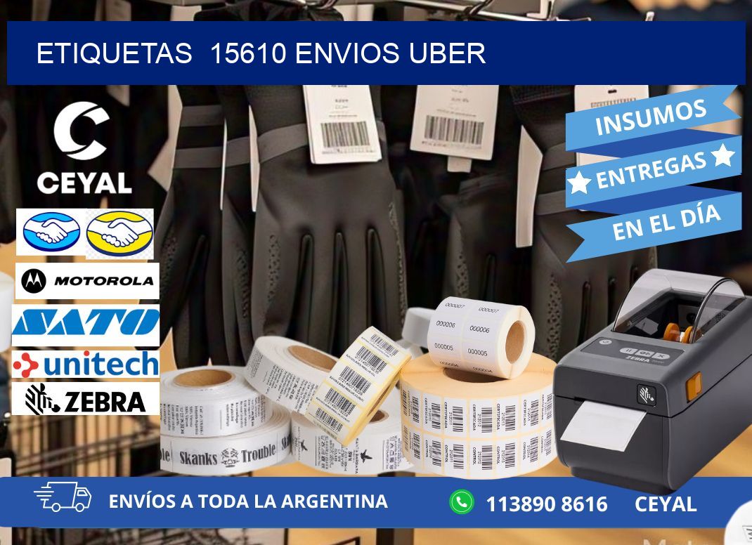 etiquetas  15610 ENVIOS UBER