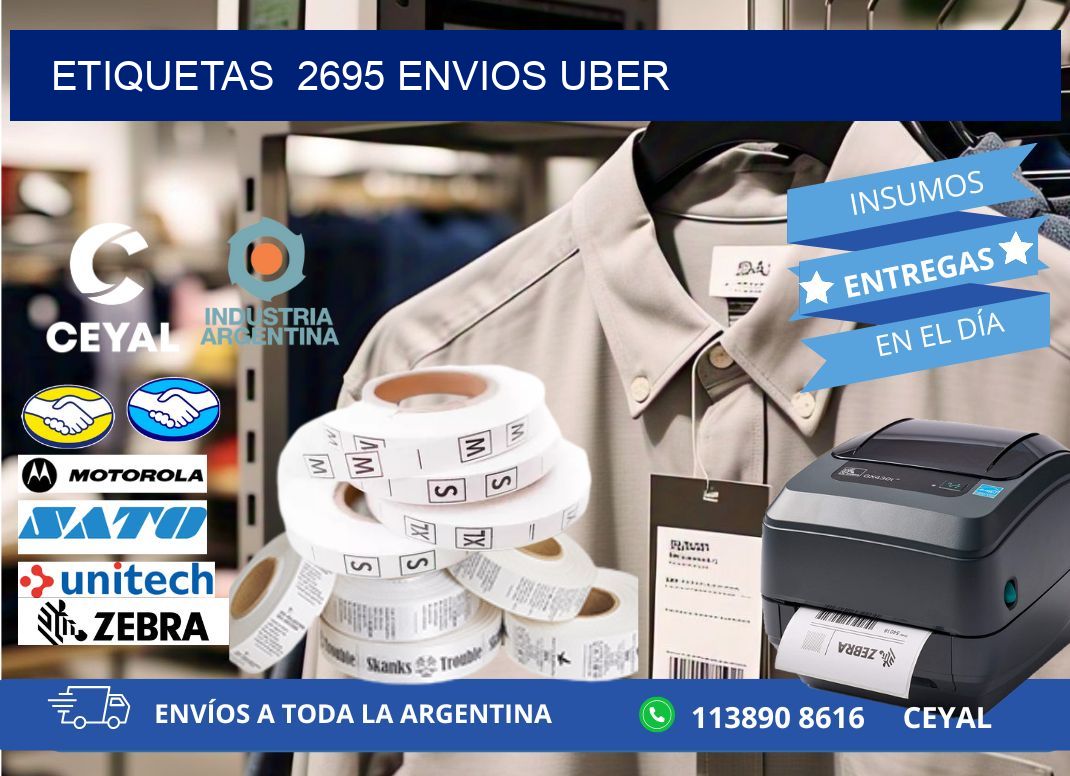 etiquetas  2695 ENVIOS UBER