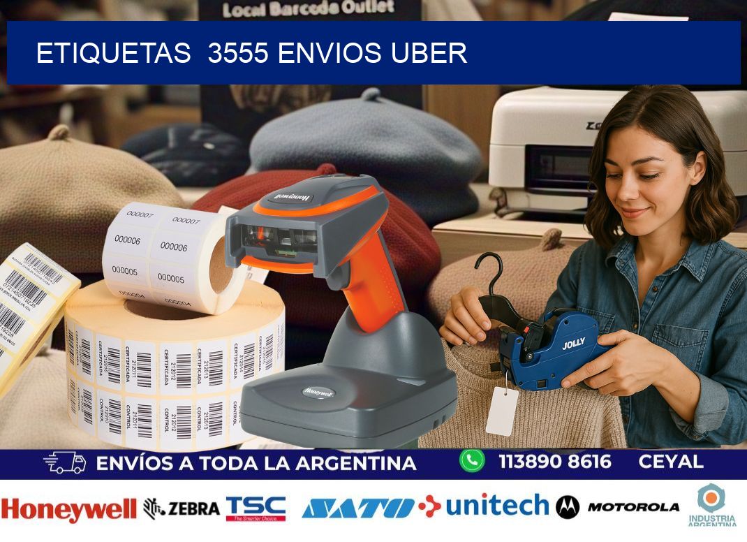 etiquetas  3555 ENVIOS UBER