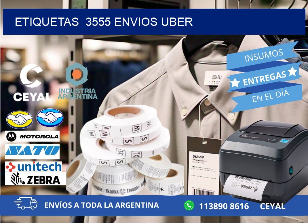 etiquetas  3555 ENVIOS UBER