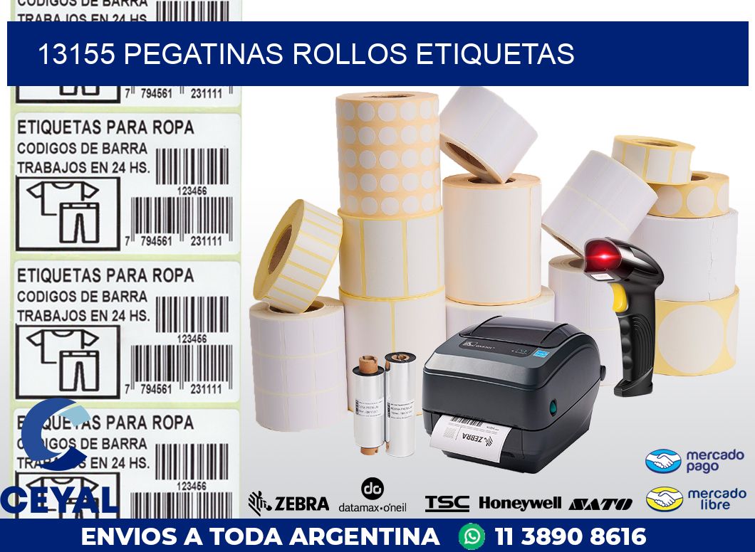 13155 Pegatinas rollos etiquetas