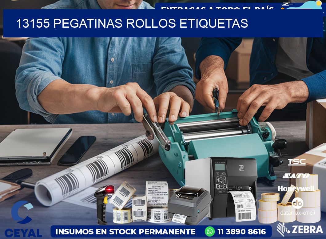 13155 Pegatinas rollos etiquetas