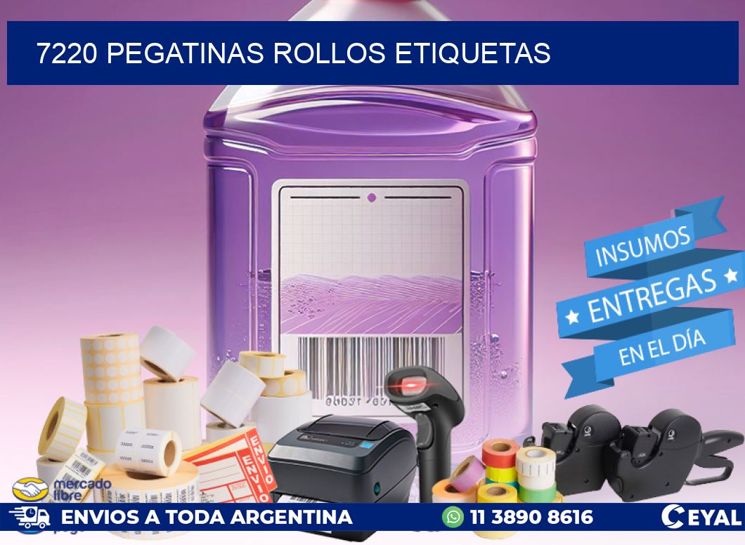 7220 Pegatinas rollos etiquetas