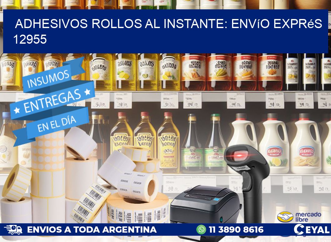 Adhesivos rollos al Instante: Envío Exprés 12955
