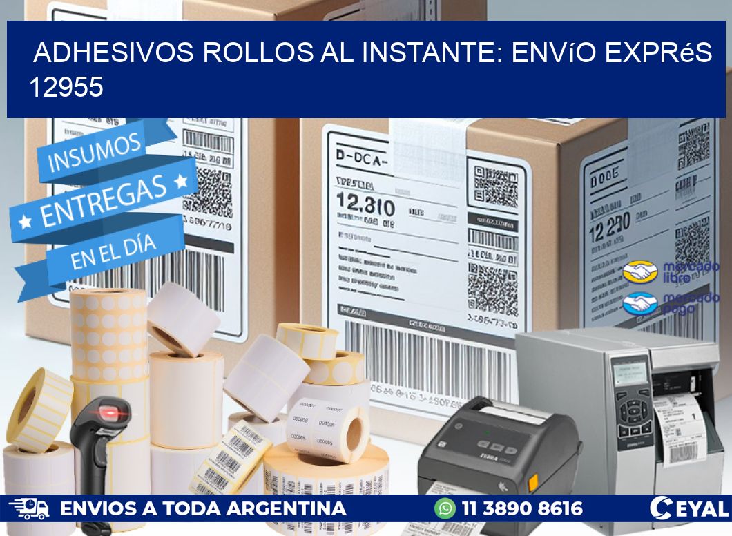 Adhesivos rollos al Instante: Envío Exprés 12955