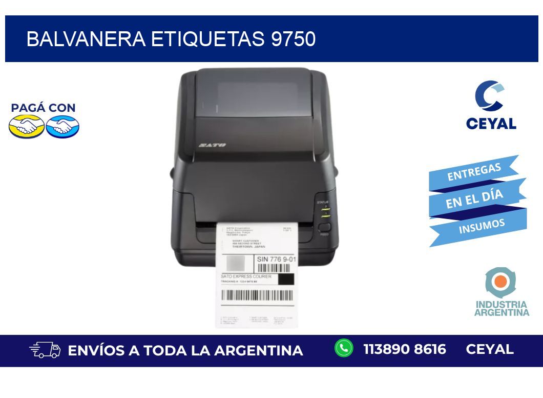 Balvanera etiquetas 9750