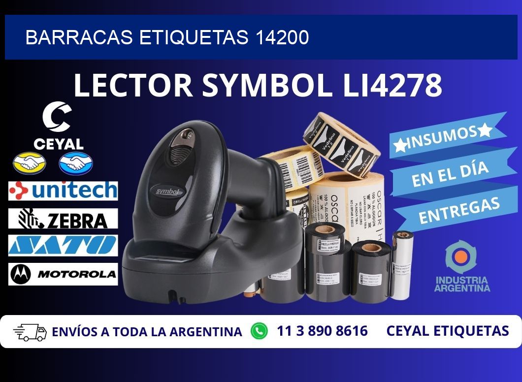 Barracas etiquetas 14200