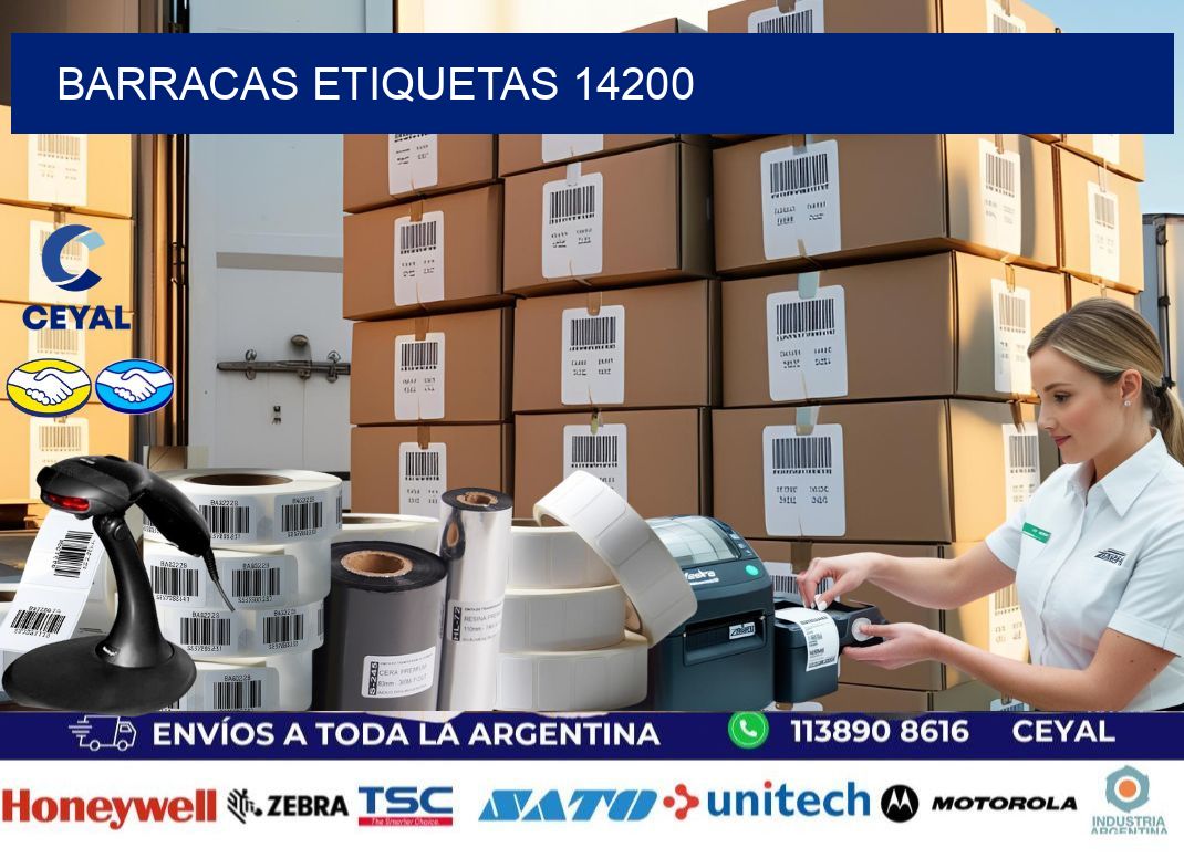 Barracas etiquetas 14200