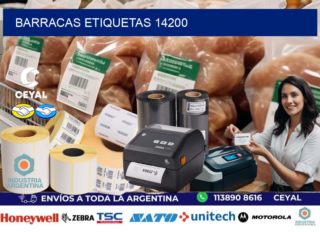 Barracas etiquetas 14200