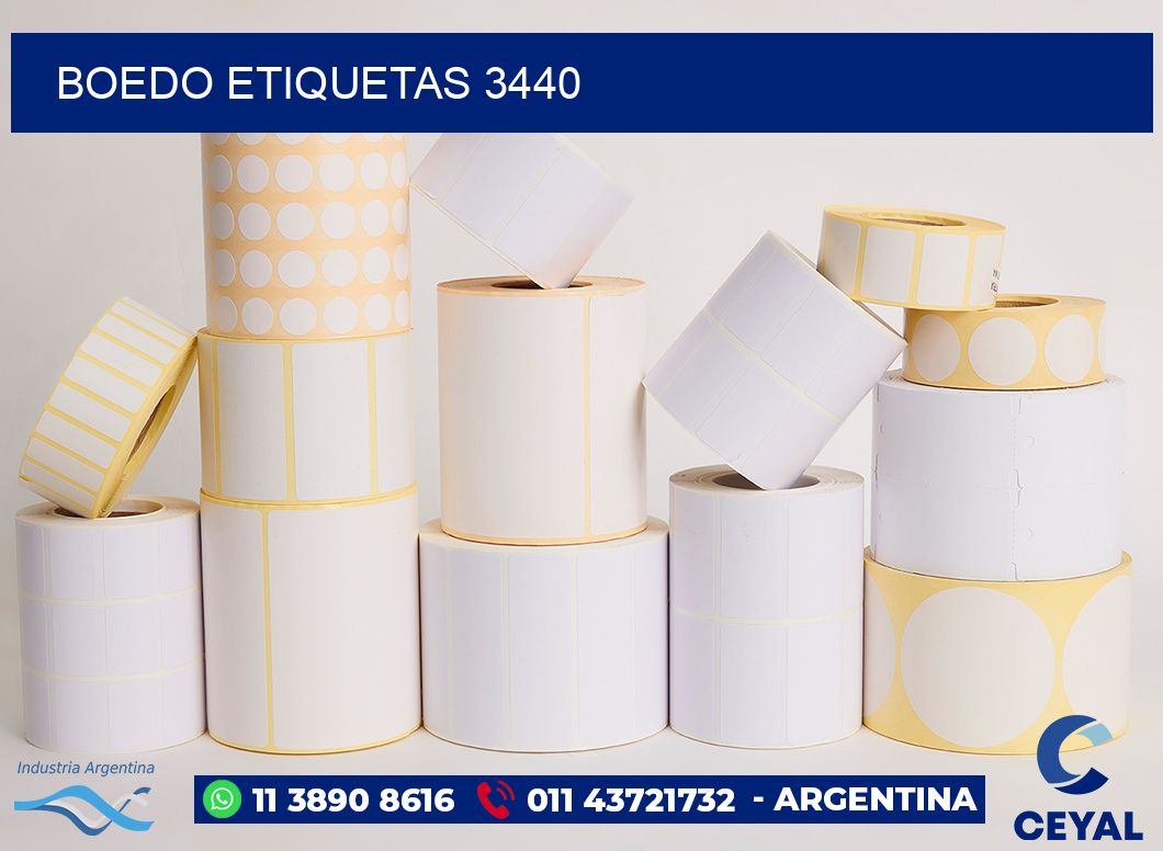 Boedo etiquetas 3440