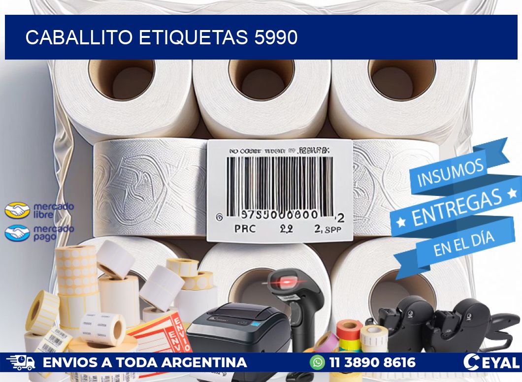 Caballito etiquetas 5990