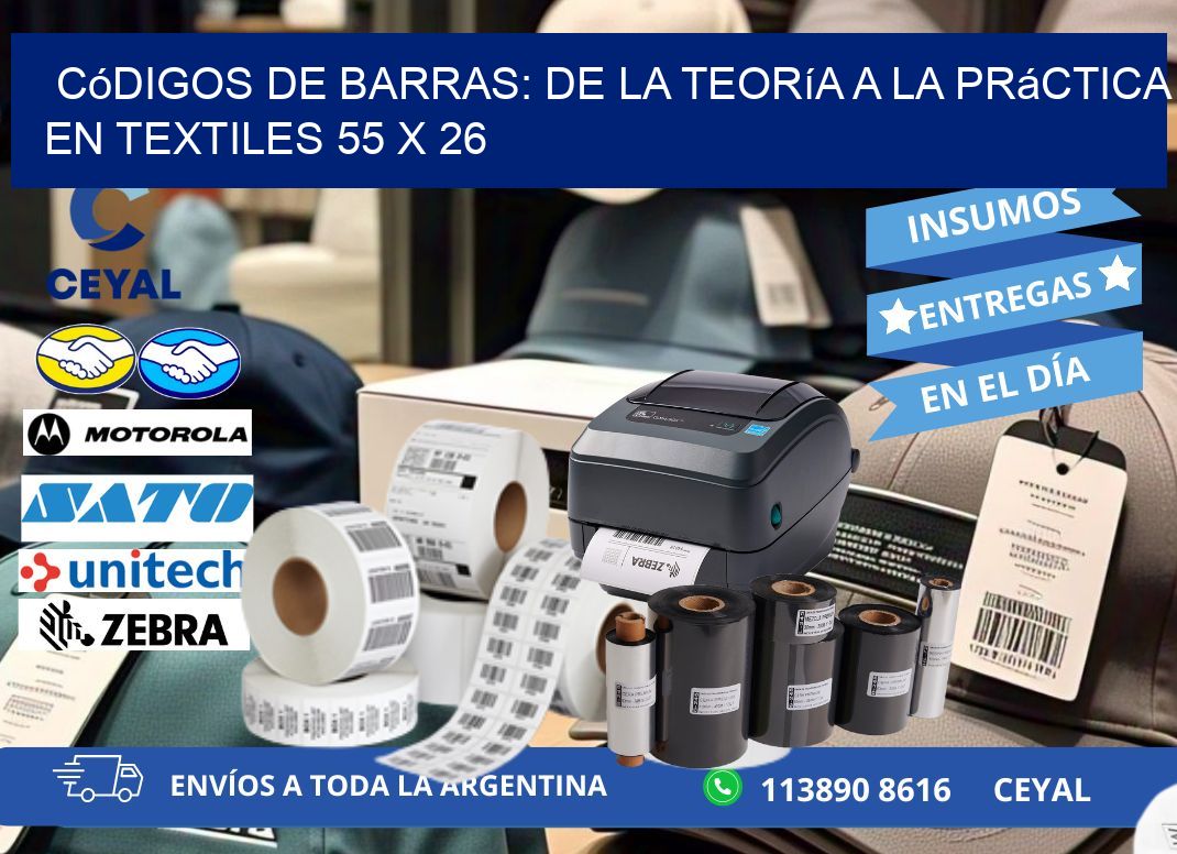 Códigos de Barras: De la Teoría a la Práctica en Textiles 55 x 26