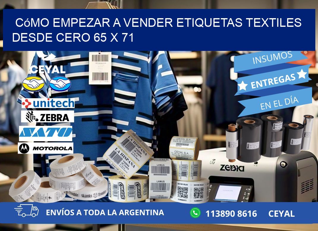 Cómo Empezar a Vender Etiquetas Textiles desde Cero 65 x 71