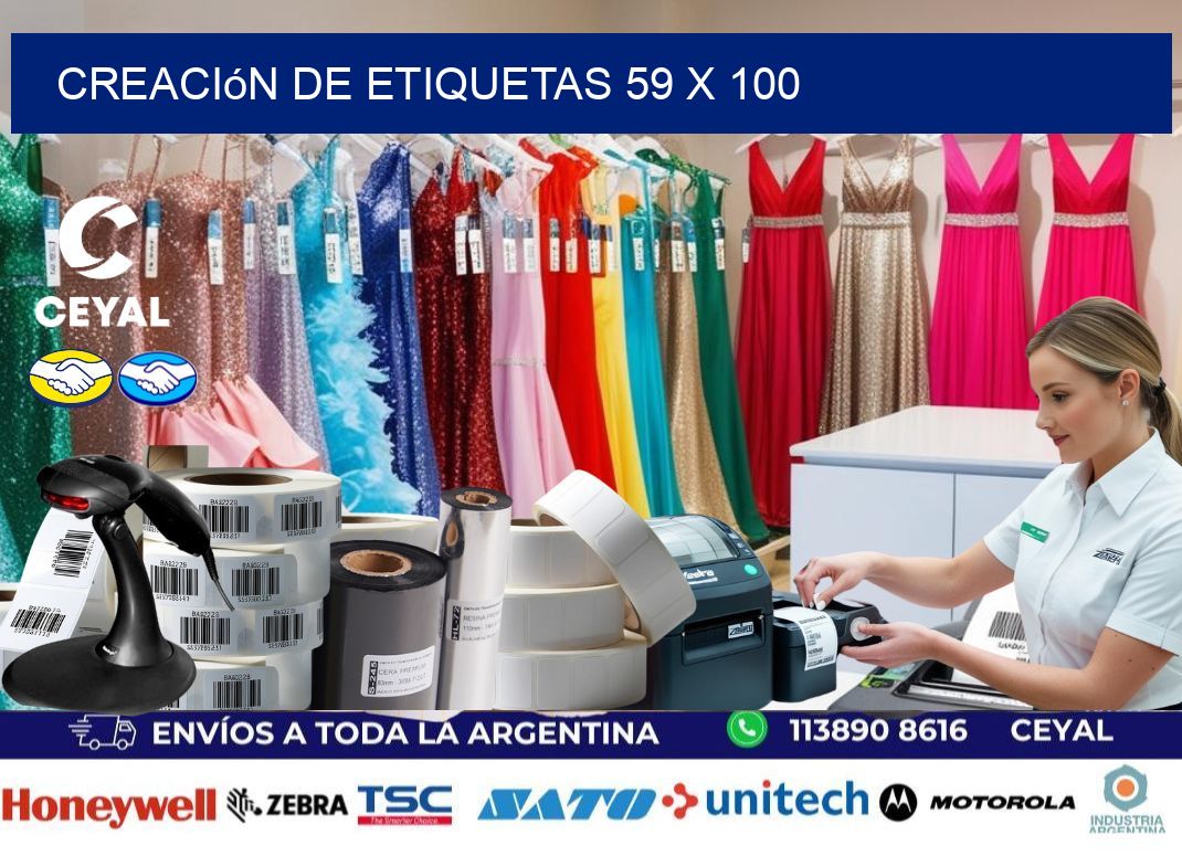 Creación de etiquetas 59 x 100