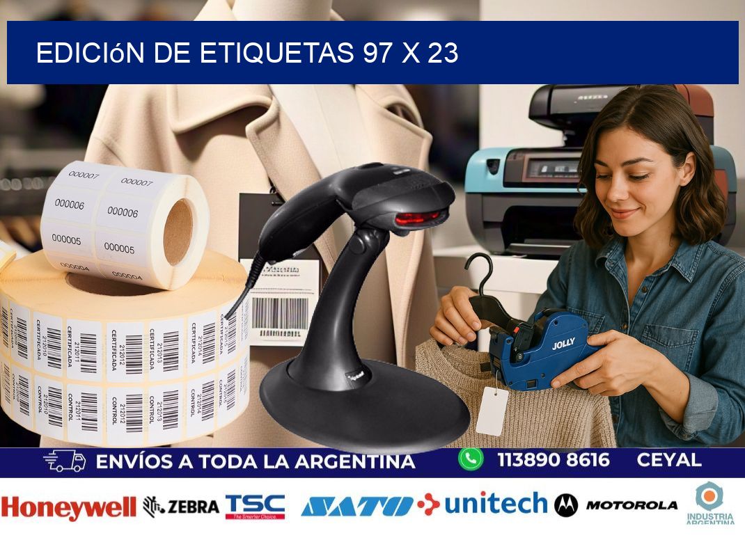 Edición de etiquetas 97 x 23