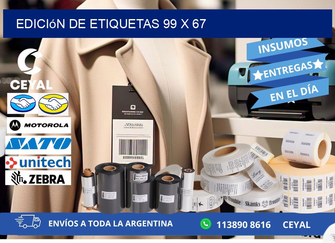 Edición de etiquetas 99 x 67
