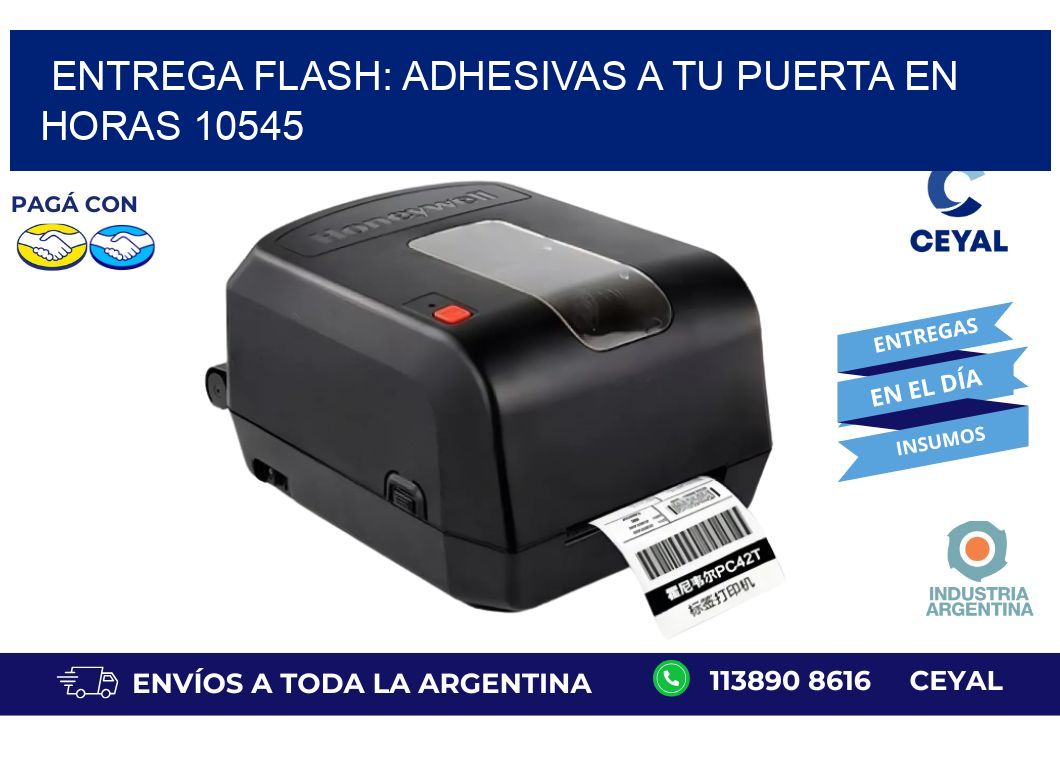 Entrega Flash: Adhesivas A Tu Puerta en Horas 10545