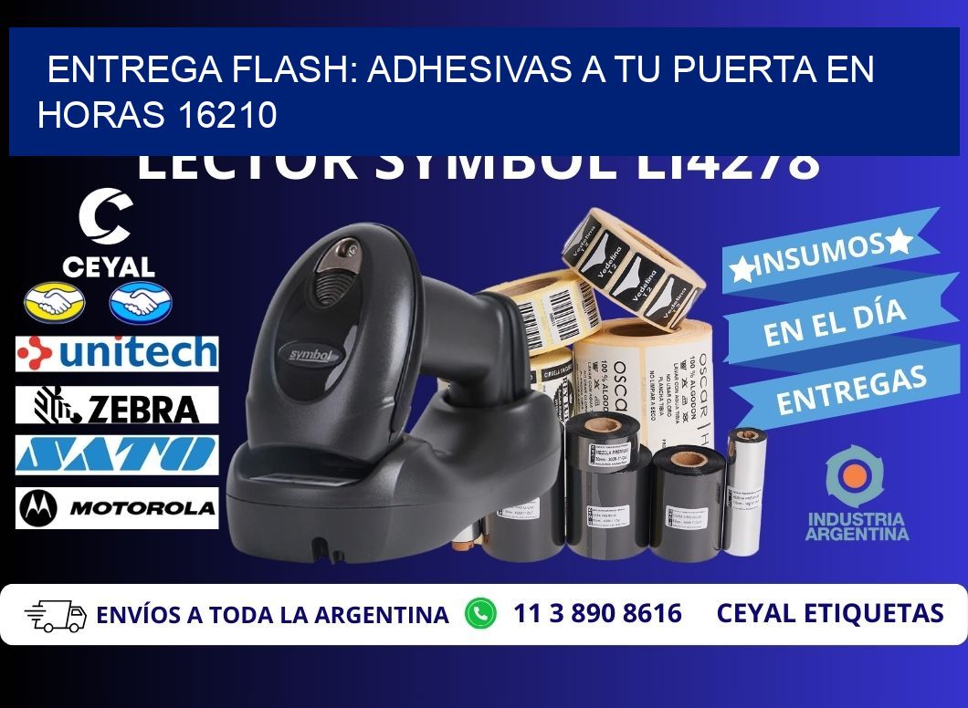 Entrega Flash: Adhesivas A Tu Puerta en Horas 16210