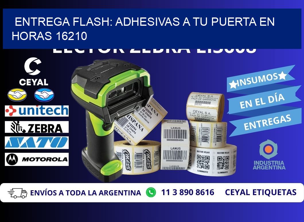 Entrega Flash: Adhesivas A Tu Puerta en Horas 16210