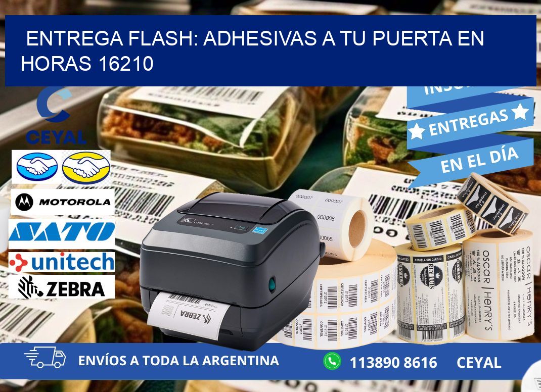 Entrega Flash: Adhesivas A Tu Puerta en Horas 16210