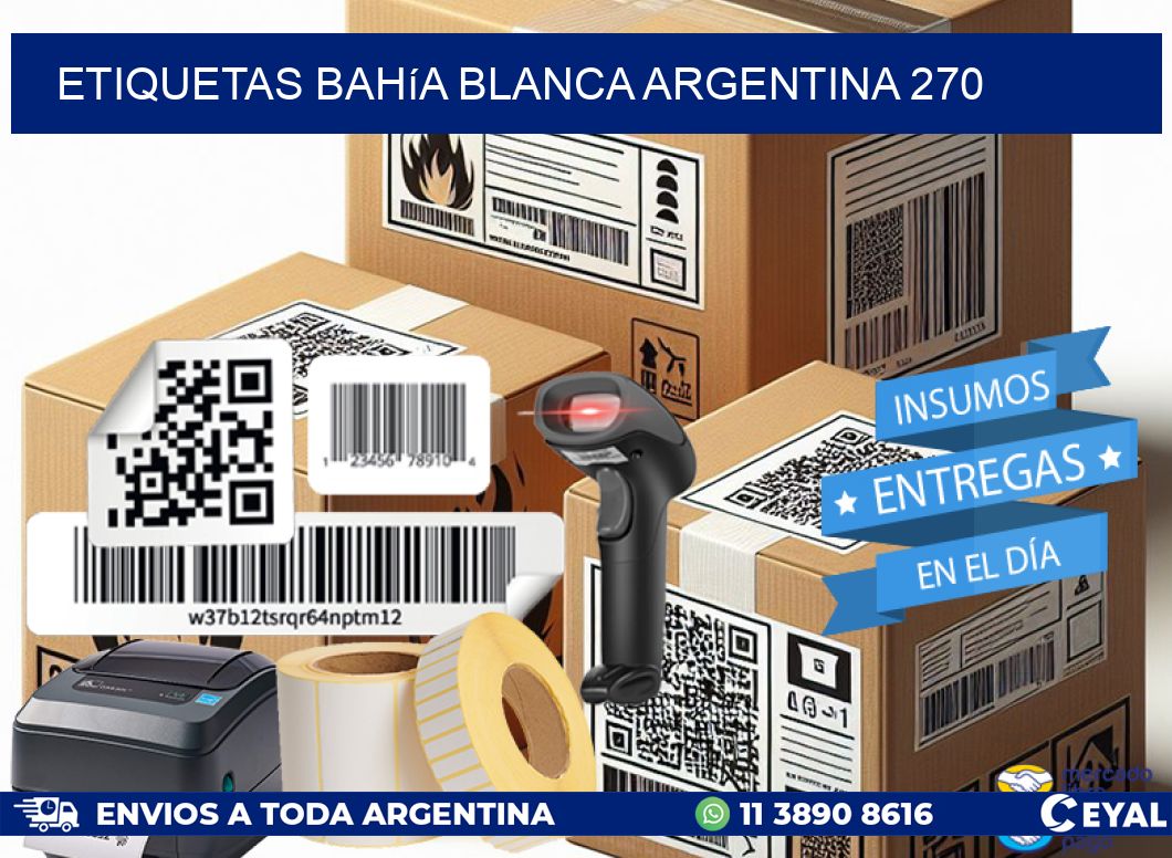 Etiquetas Bahía Blanca Argentina 270