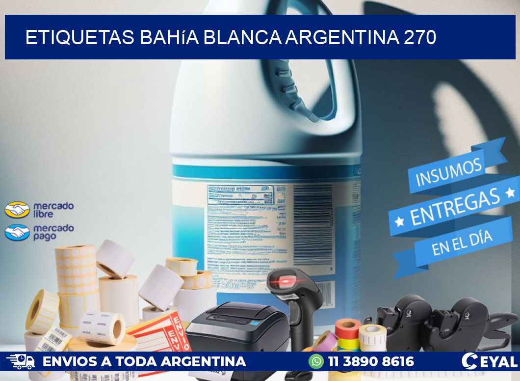 Etiquetas Bahía Blanca Argentina 270