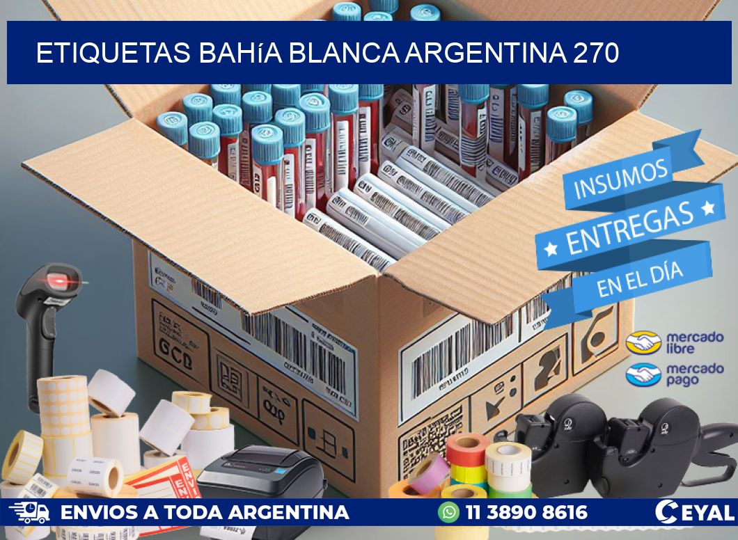 Etiquetas Bahía Blanca Argentina 270