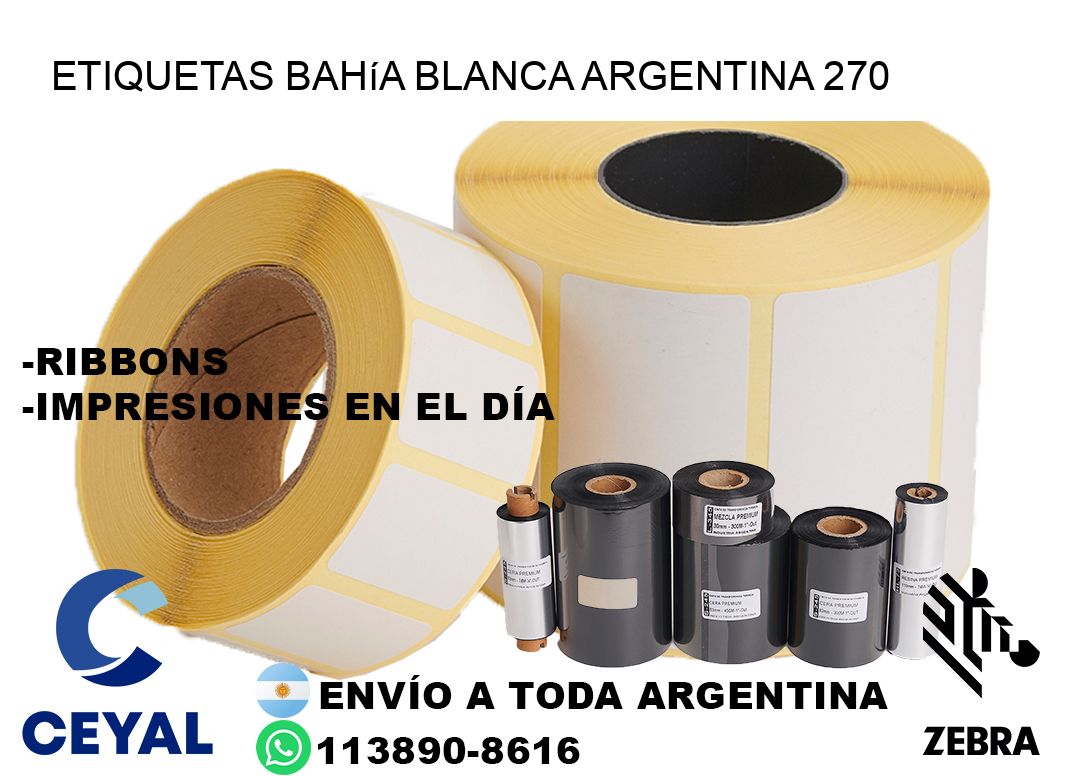 Etiquetas Bahía Blanca Argentina 270