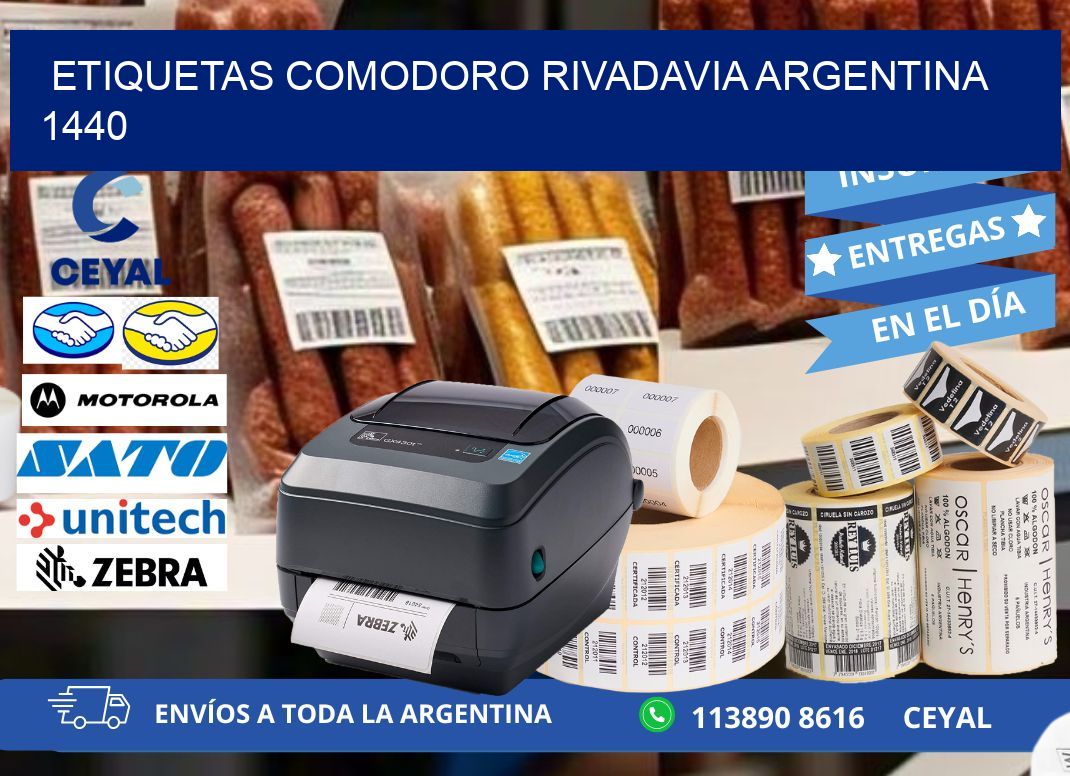 Etiquetas Comodoro Rivadavia Argentina 1440