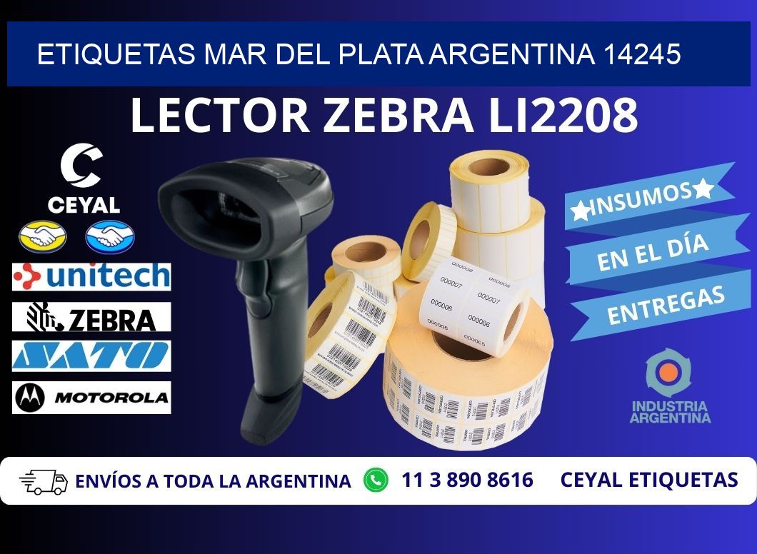 Etiquetas Mar del Plata Argentina 14245