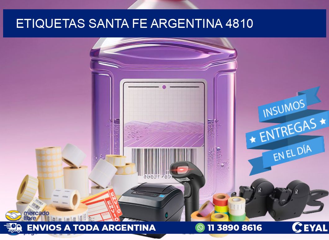 Etiquetas Santa Fe Argentina 4810
