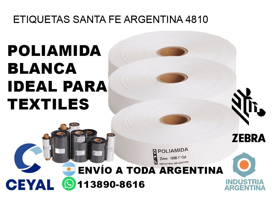 Etiquetas Santa Fe Argentina 4810