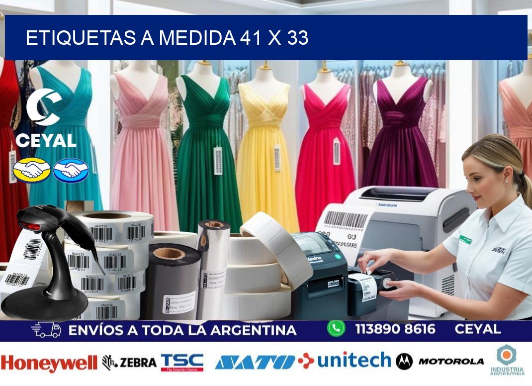 Etiquetas a medida 41 x 33