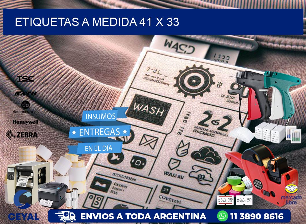 Etiquetas a medida 41 x 33