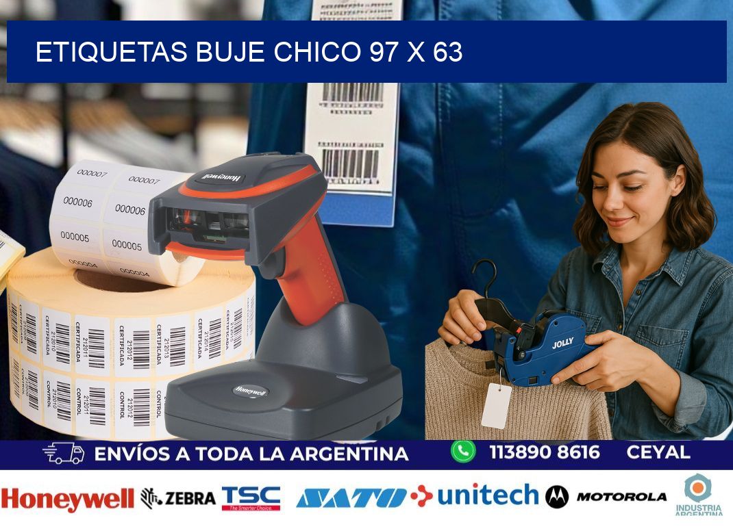 Etiquetas buje chico 97 x 63