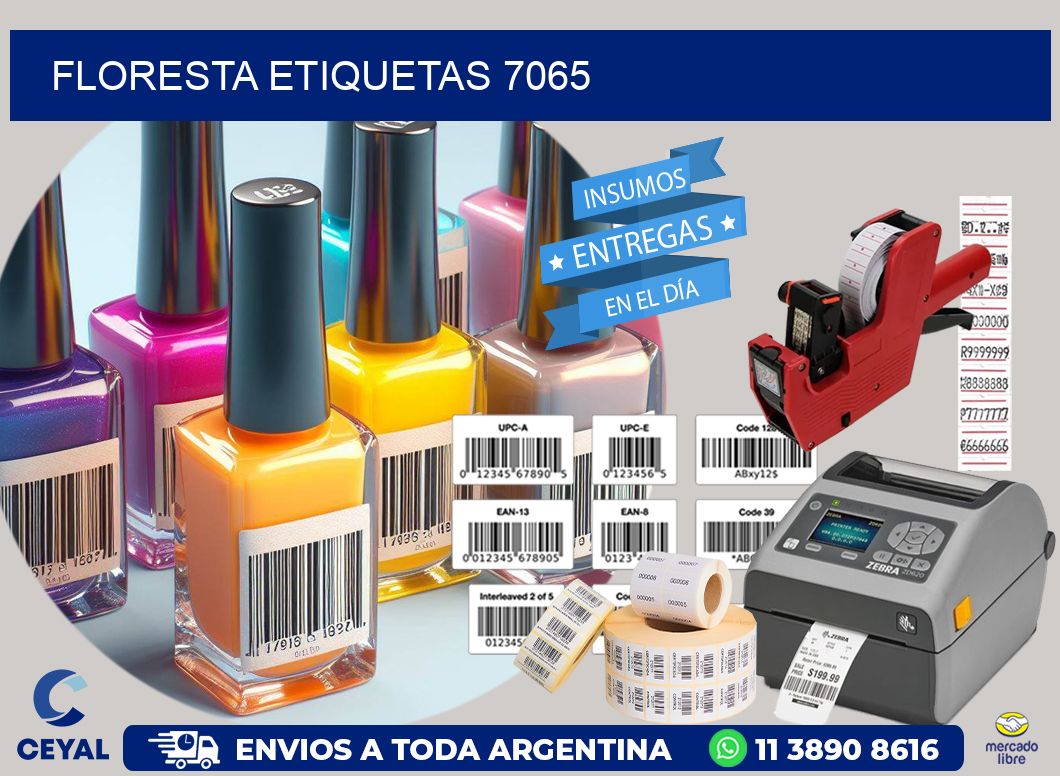 Floresta etiquetas 7065