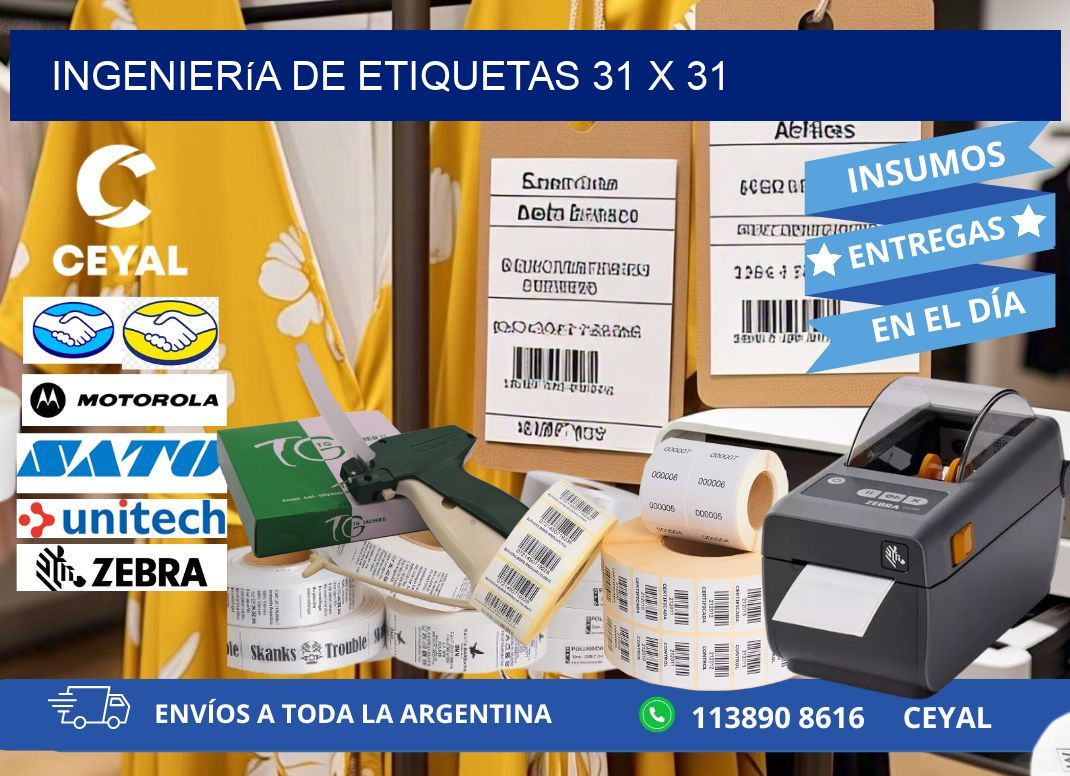 Ingeniería de etiquetas 31 x 31