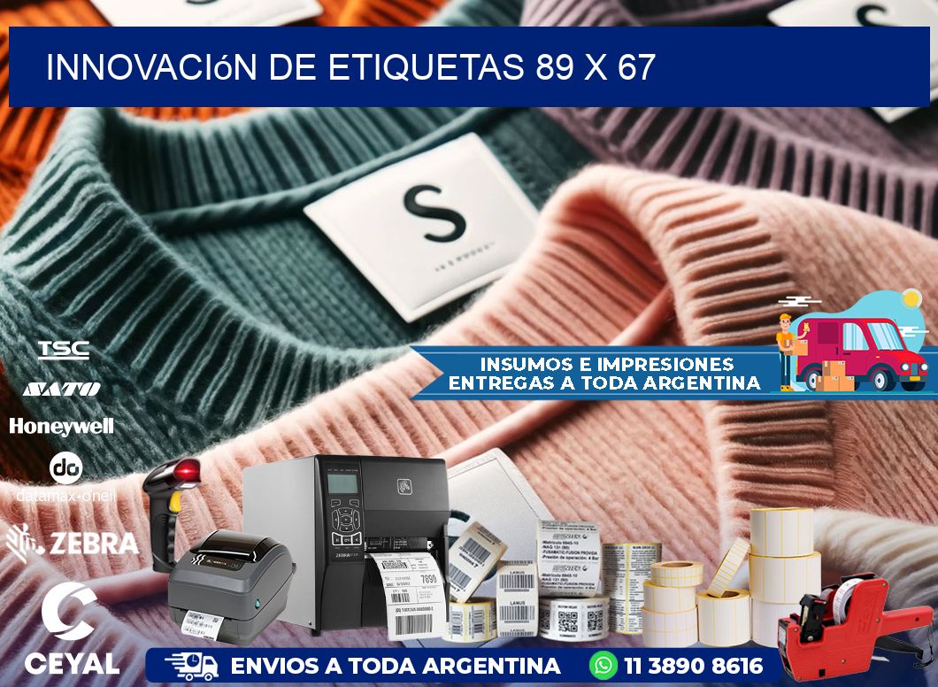 Innovación de etiquetas 89 x 67