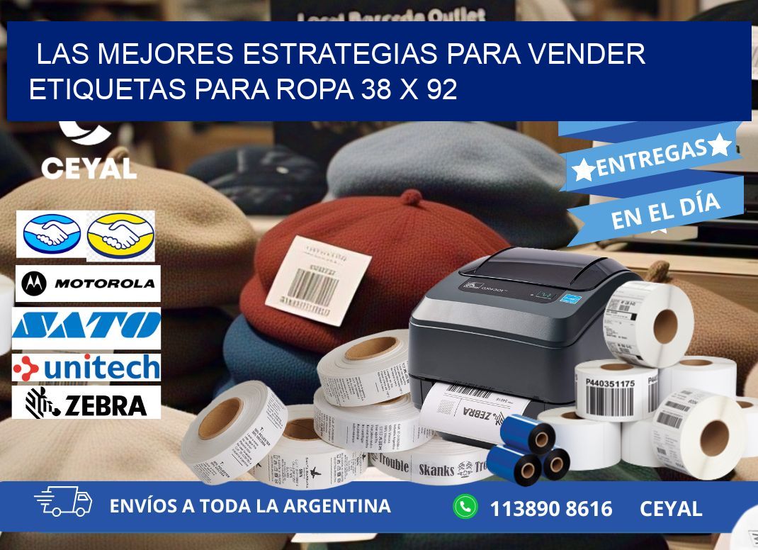 Las Mejores Estrategias para Vender Etiquetas para Ropa 38 x 92