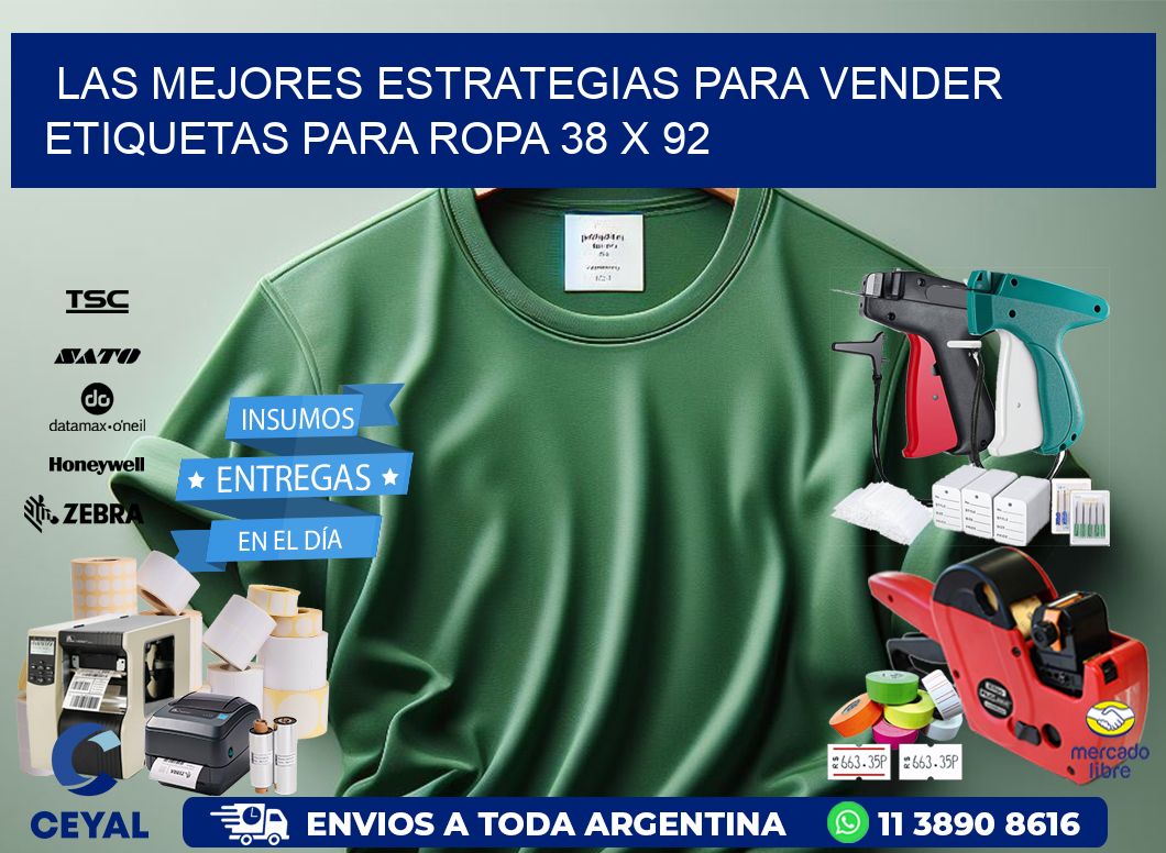 Las Mejores Estrategias para Vender Etiquetas para Ropa 38 x 92