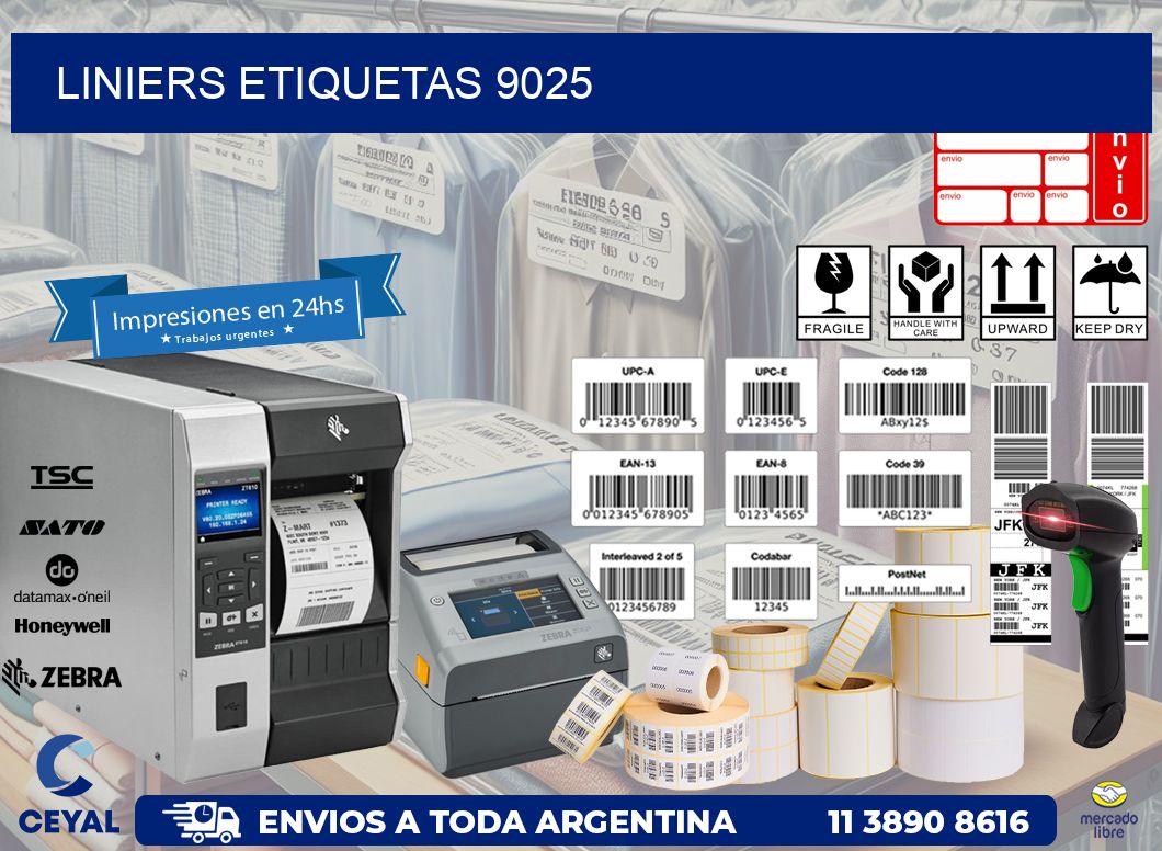 Liniers etiquetas 9025