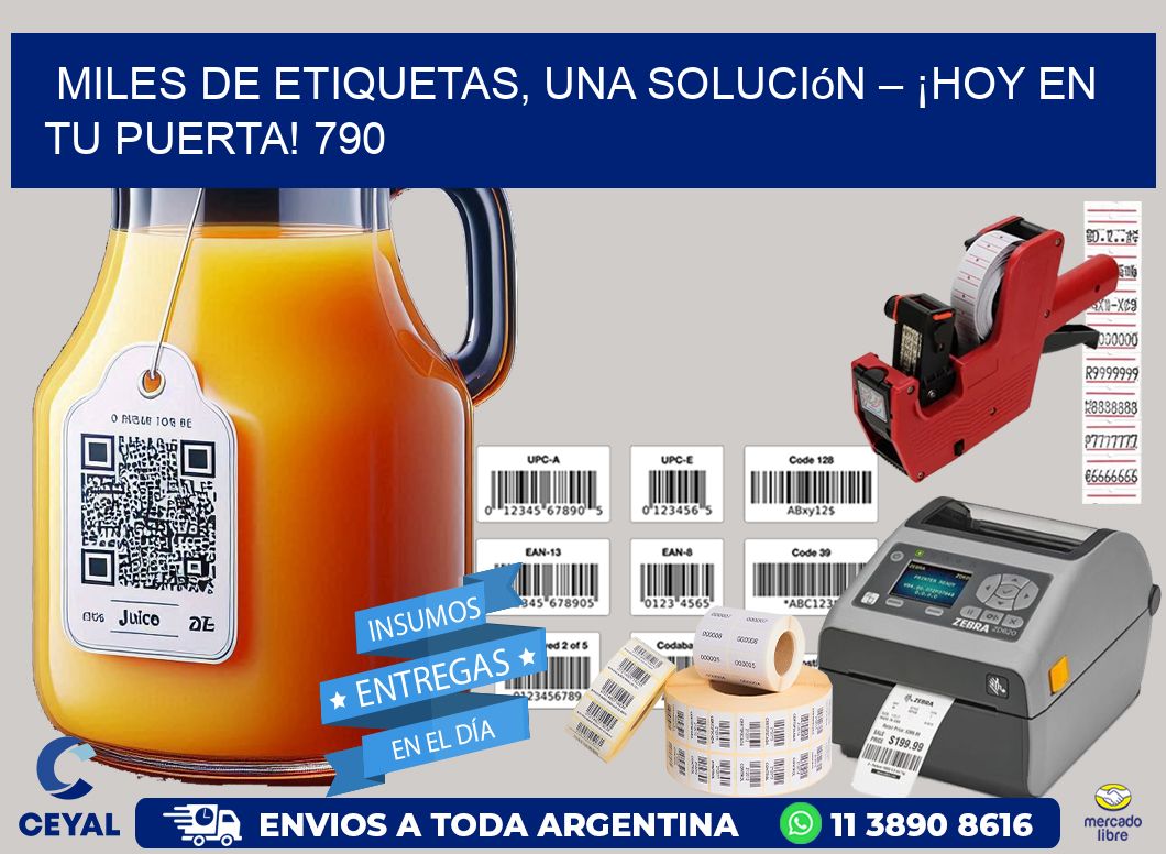Miles de Etiquetas, Una Solución – ¡Hoy en tu Puerta! 790