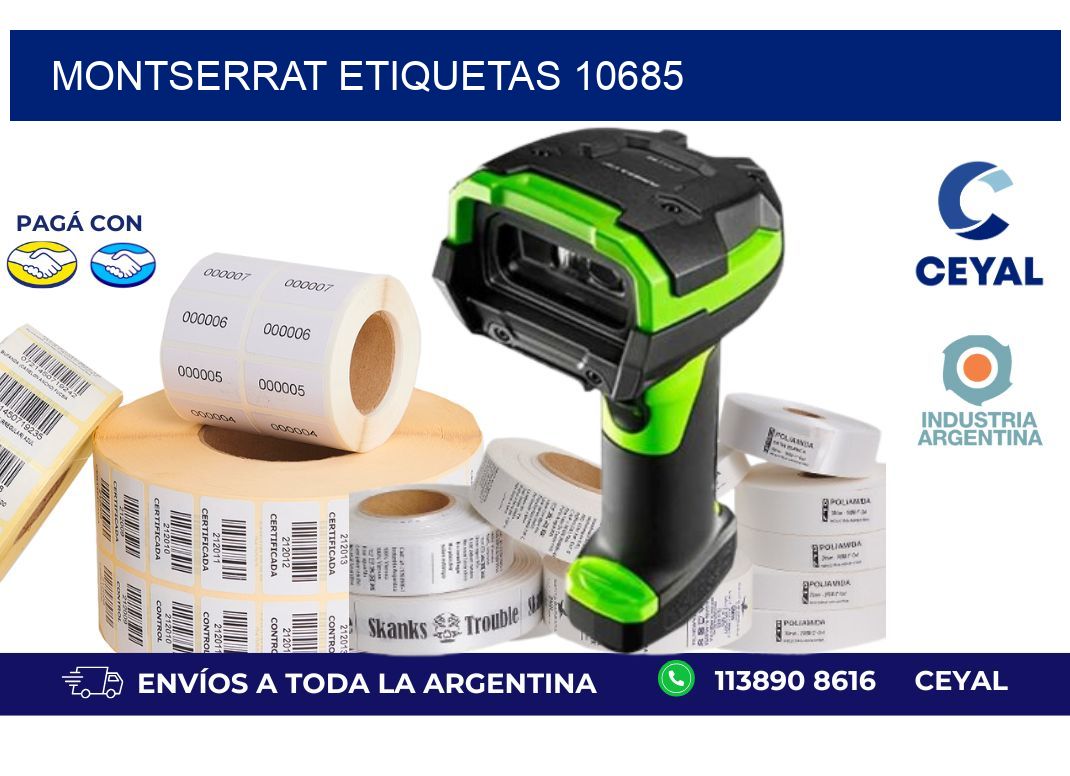 Montserrat etiquetas 10685