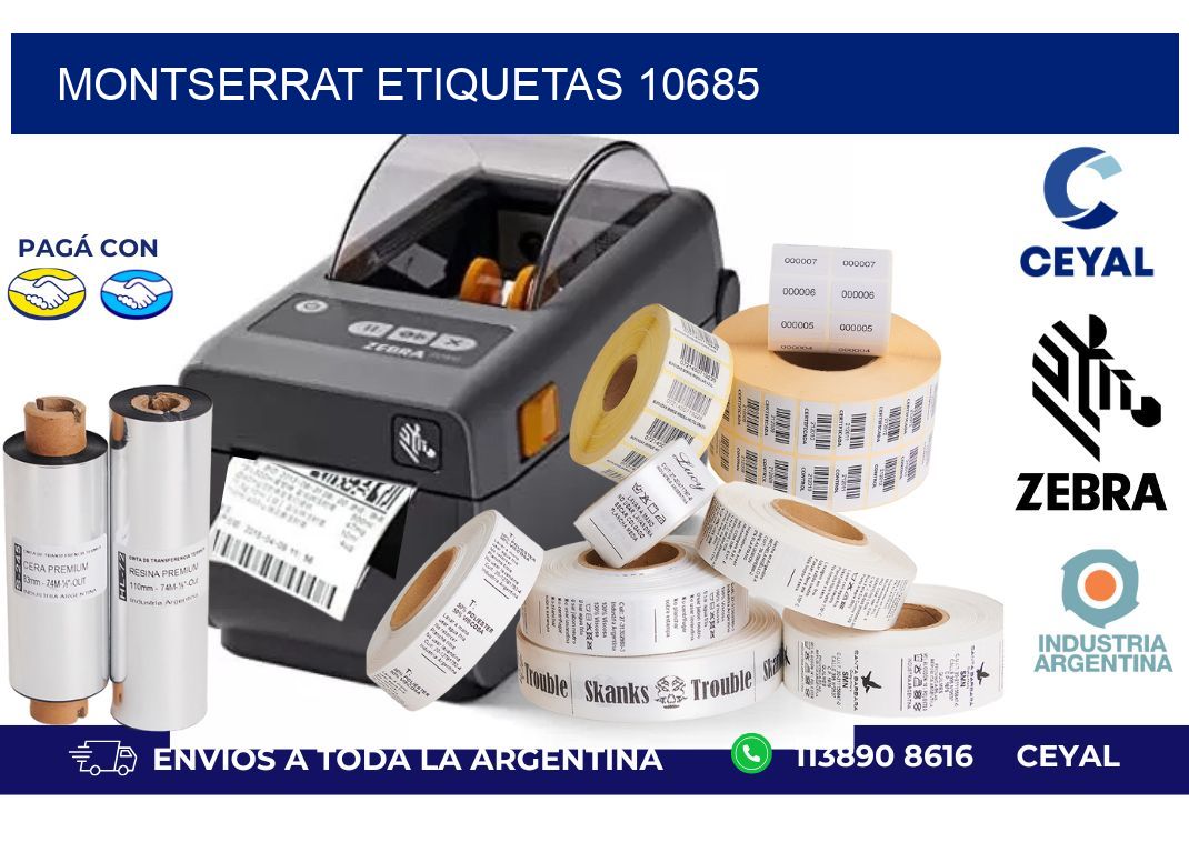 Montserrat etiquetas 10685