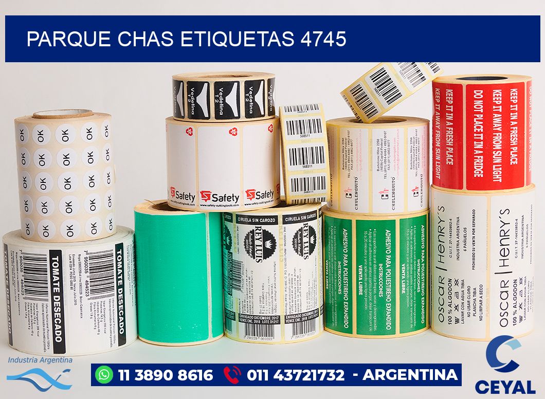 Parque Chas etiquetas 4745