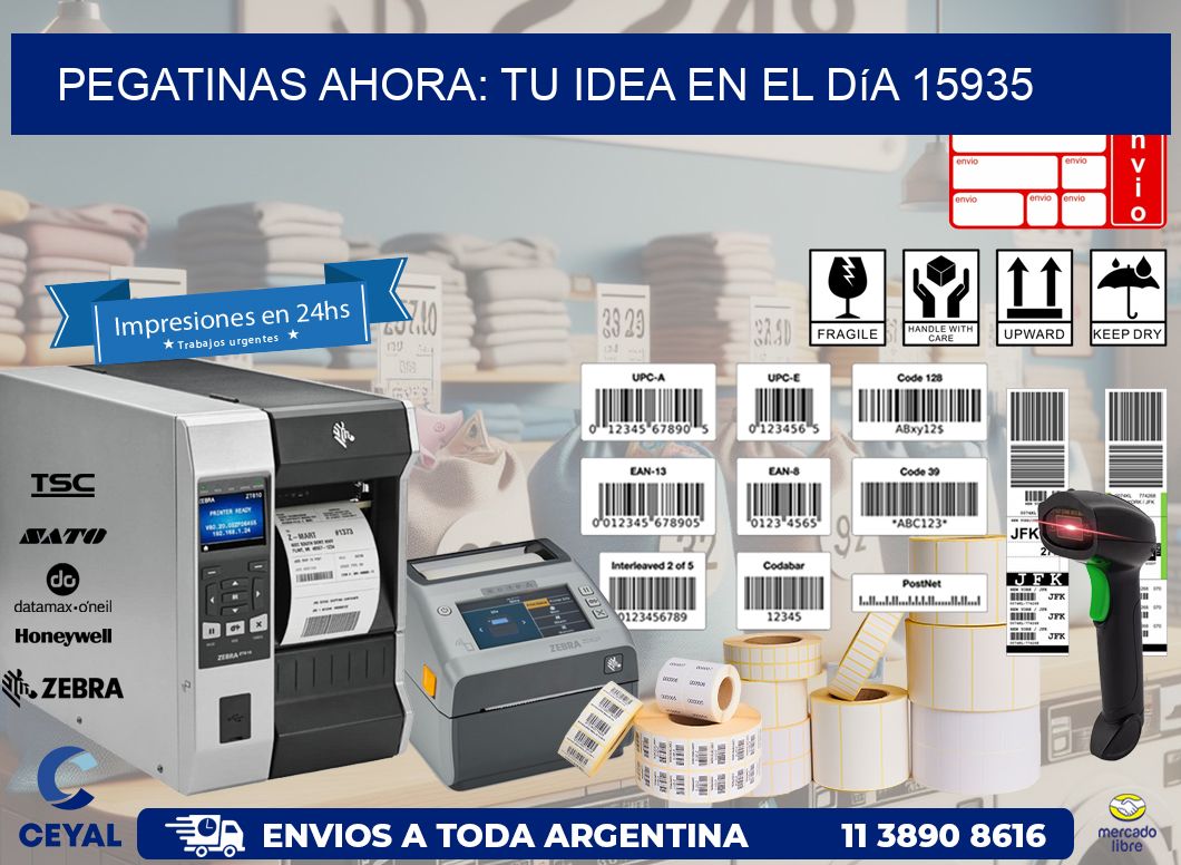 Pegatinas Ahora: Tu Idea en el Día 15935