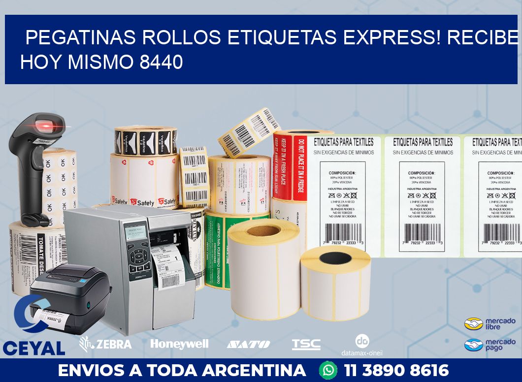 Pegatinas rollos etiquetas Express! Recibe Hoy Mismo 8440